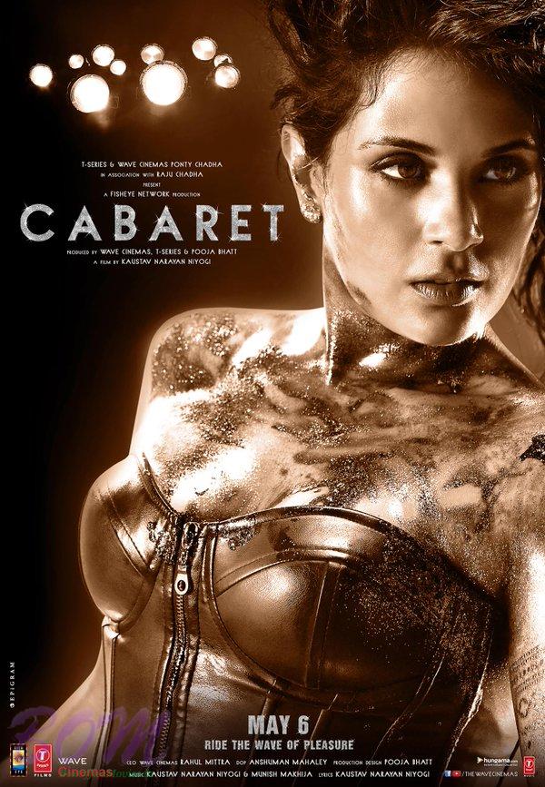 New poster of Pooja Bhatts Cabaret movie featuring sizzling Richa ...