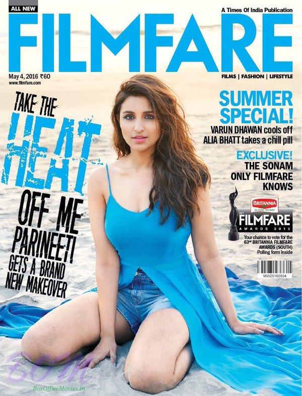 Parineeti Chopra cover girl for FILMFARE May 2016 issue