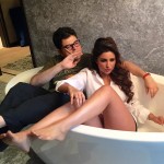 Parineeti and Dabboo Ratnani in bathtub