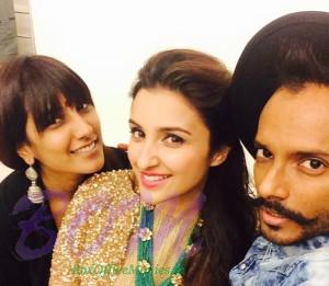 Parineeti Chopra with friends Anisha Jain and Elton Fernandez