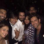 Partying Together Hrithink Roshan, Shahid Kapoor, Vivek Oberoi, Aditya Roi Kapoor and others