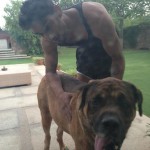 Prateik Babbar with his Dog - don't mess with us