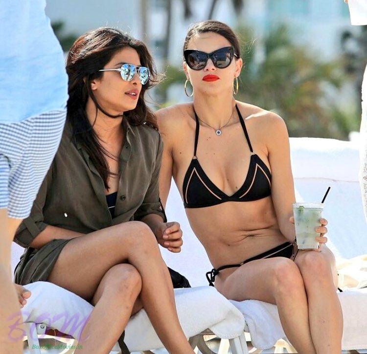 Priyanka Chopra and Adriana Lima chill by the beach in Miami