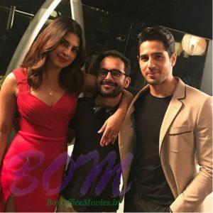 Priyanka Chopra and Sidharth Malhotra with Shakun Batra