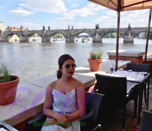 Priyanka Chopra at Vltava river