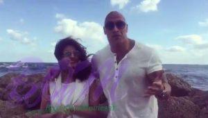 Priyanka Chopra with the Rock just before shooting for Baywatch