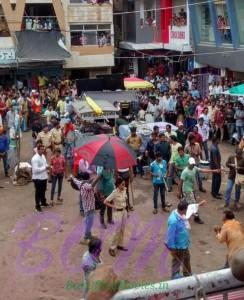 Priyanka Chopra on the sets of Gangaajal 2