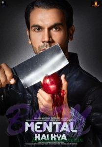 Rajkumar Rao bloody apple poster of Mental Hai Kya movie