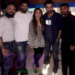 Ranbir Kapoor, Aditya Roy Kapur and Bunty Walia at Yauatcha