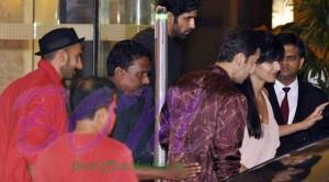 Ranbir Kapoor and Katrina Kaif at Arjun Kapoor birthday bash 2015