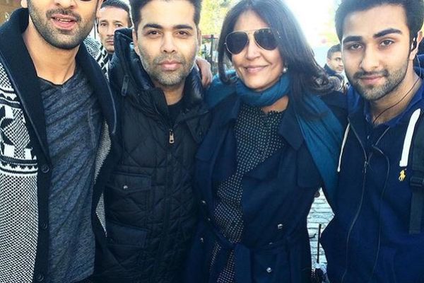 Ranbir Kapoor with Karan Johar and others