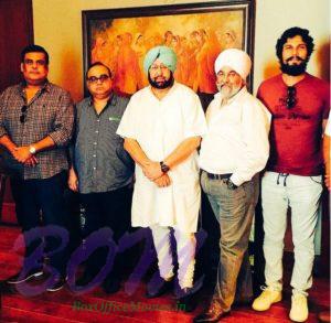 Randeep Hooda with Captain Amarinder Singh for guidance on Battle of Saragathi