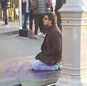 Ranveer Singh on the sets of Befikre