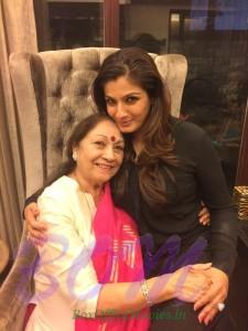 Raveena Tandon with her Mother