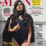 Richa Chadha hot look on the cover page of MAN magazine