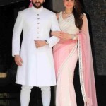 Saif Ali Khan and Kareen Kapoor during Kunal Khemmu wedding