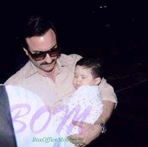 Saif Ali Khan picture with his son Taimur Ali Khan