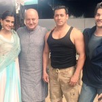 Salman Khan, Neil Nitin Mukesh, Anupam Kher and Sonam Kapoor on the sets of upcoming Prem Ratan Dhan Payo