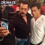 Salman Khan selfie with Shahrukh Khan while shooting for BigBoss9 recently