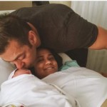 Salman Khan showers his new born nephew Ahil with kisses as sister Arpita smiles on.