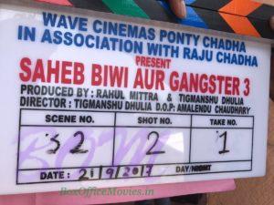 Saheb Biwi Aur Gangster 3 movie shooting begins from 21 Sep 2017.