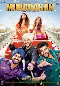 Selfie style poster of Mubarakan