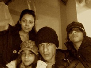 Shah Rukh Khan with his Family