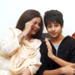 Shahid Kapoor brother Ishaan Kapoor with Mother Neelima Azeem