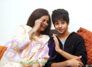 Shahid Kapoor brother Ishaan Kapoor with Mother Neelima Azeem