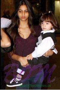 SRK daughter Suhana with brother AbRam