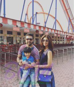 Shilpa Shetty with husband Raj Kundra and son Viaan Raj Kundra