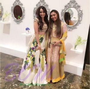 Shraddha Kapoor with friend Fazaa Shroff Garg during sangeet hrs in her friend wedding