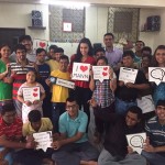 Shraddha Kapoor with the kids at Mann, the NGO supported by Design 1 of Sahachari foundation