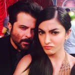 Shruti Haasan selfie with Anil Kapoor