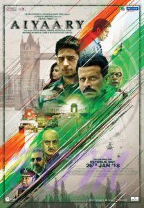 Siddharth Malhotra and Manoj Bajpayee statter AIYAARY movie poster