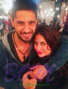 Sidharth Malhotra and Kareena Kapoor Khan on the sets of song Mera Naam Mary