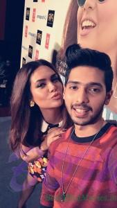 Singer Armaan Malik selfie with gorgeous Esha Gupta