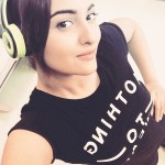 Sonakshi Sinha latest selfie - feels Headphones on. World off