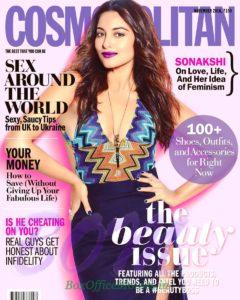 Sonakshi Sinha gorgeous cover girl for Cosmo Politan Nov 2016 issue