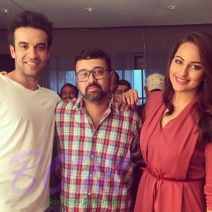 Sonakshi Sinha with two other crazy people Punit Malhotra and Ayananka Bose