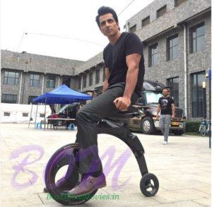 Sonu Sood enjoying a beautiful bicycle experience