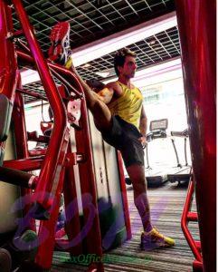 Sonu Sood stretching his legs