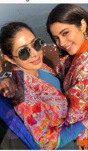 Sridevi with her daughter Janhvi