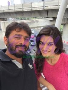 Sudheer Varma while shooting with Kriti Sanon