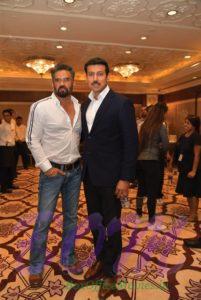 Suniel Shetty with Rajyavardhan Singh Rathore