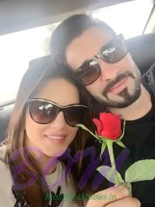 Sunny Leone and Daniel Weber celebrating RoseDay 2016