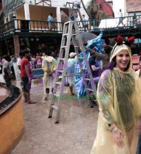 Sunny Leone dancing in the rain in Pattaya on Mastizaade sets