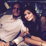 Sushmita Sen with Daddy - family picture