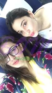 Tamannaah Bhatia and Hansika Motwanini co passenger on the same plane today on 11 March 2015