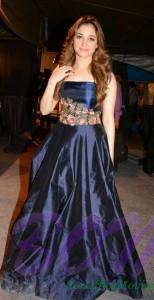 Tamannaah Bhatia looking beautiful in this royal blue color gown outfit